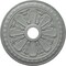 Ekena Millwork Bristol Ceiling Medallion (Fits Canopies up to 3 7/8"), 23 1/2"OD x 3 7/8"ID x 1"P, Primed White CM23BI - alternate 1